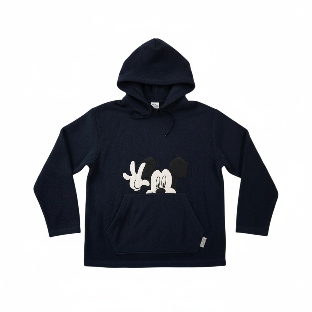 Vintage Mickey Unlimited‎ Fleece Hoodie - Navy Blue - Size Small